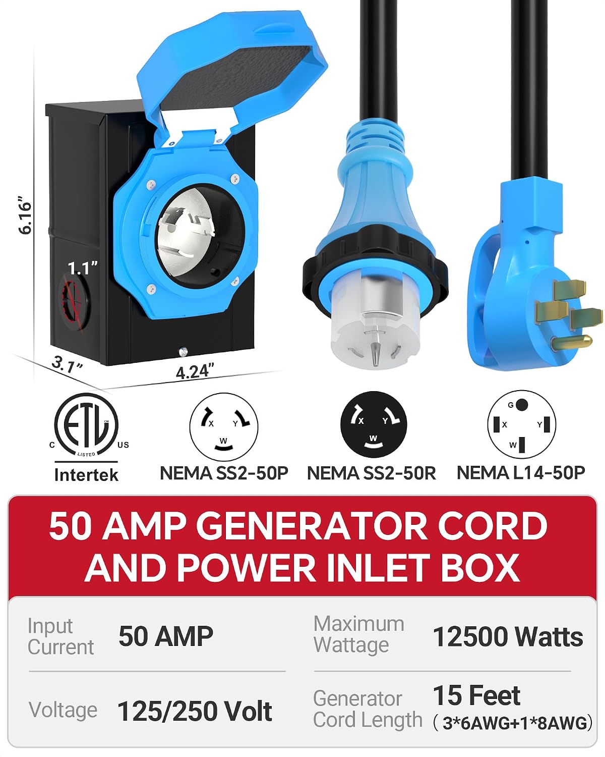 Marsflex 50A kit: bundle specifications